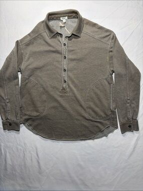 dylan Tan/Brown Heritage Pullover Collar Sweatshirt Hoodie